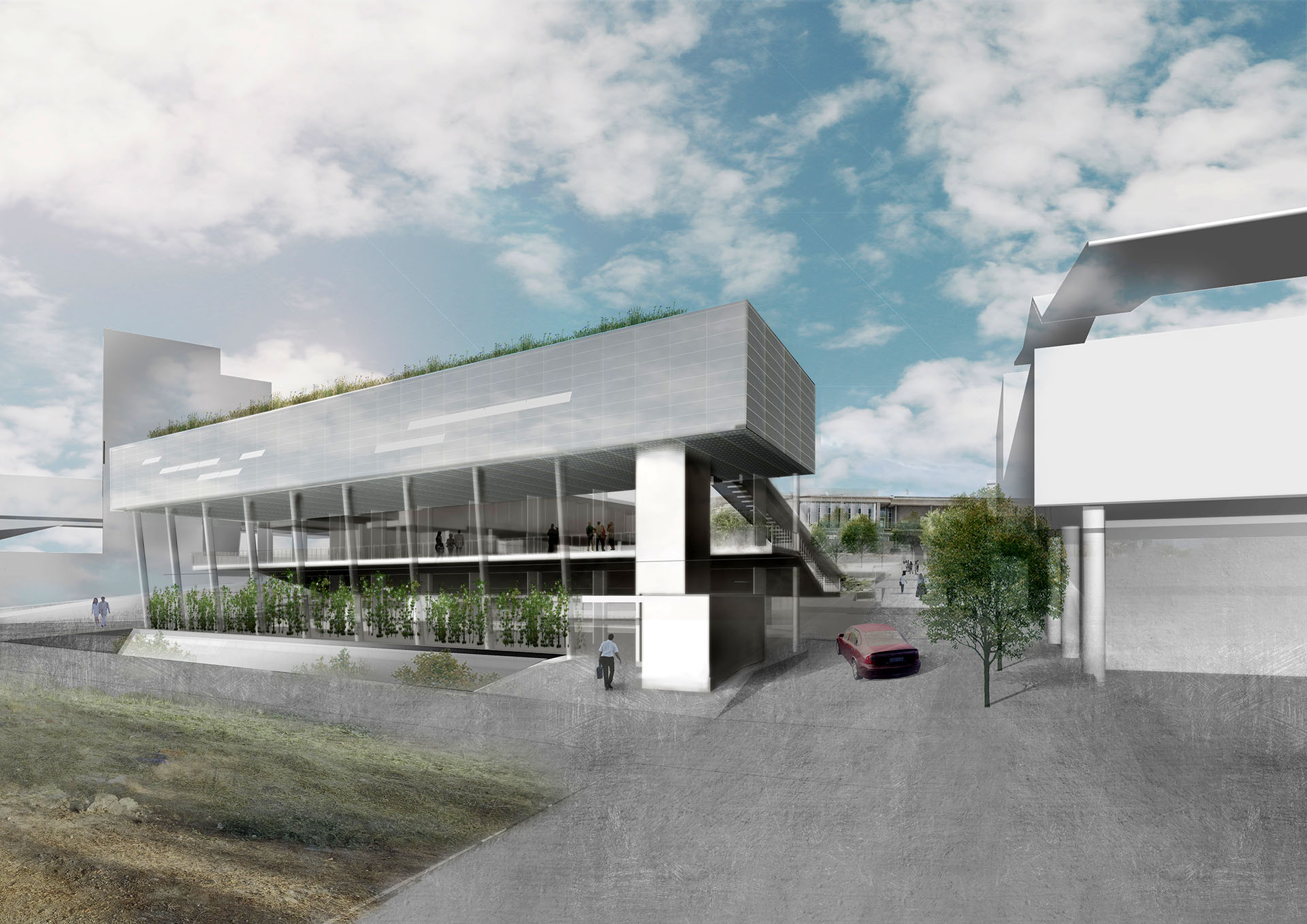 University of Cyprus Med School Architectural Competition - with Ian Ritchie Architects